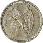 CHILE. 5 Peso, 1927-So. Santiago Mint. PCGS MS-64.