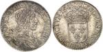 FRANCELouis XIII (1610-1643). Écu d’argent, 3e type 1643, D, Lyon. Av. LVDOVICVS. XIII. D. G. FR. ET