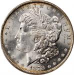1878 Morgan Silver Dollar. 8 Tailfeathers. MS-64 (ANACS). OH.