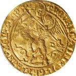 GREAT BRITAIN. Angel, ND (1526-44). London Mint; mm: lis. Henry VIII. PCGS MS-62.