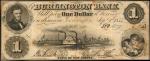 Burlington, New Jersey. Burlington Bank. September 1, 1855. $1. Very Fine.