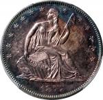 1877-S Liberty Seated Half Dollar. Type II Reverse. WB-31. Rarity-3. Very Small S. Unc Details--Clea