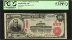 Marion, Ohio. $10 1902 Red Seal. Fr. 613. The Marion NB. Charter #6308. PCGS About New 53PPQ.