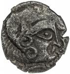 Ancients. ARMORICAN: CORIOSOLITES: BI stater (6.39g), ca. 1st century BC, stylized human head // hor