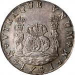 MEXICO. 8 Reales, 1741-Mo MF. Mexico City Mint. Philip V. PCGS AU-58.