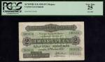 Government of Ceylon, 2 rupees, 2 October 1939, serial number M/35 09838, (Pick 21b, TBB B214n), las