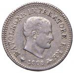 Napoleonic Coins;Napoleone I (1805-1814) MILANO 10 Soldi 1808 bordo stelle in rilievo - Gig. 175 AG 