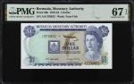 BERMUDA. Bermuda Monetary Authority. 1 Dollar, 1978-84. P-28b. PMG Superb Gem Uncirculated 67 EPQ.
