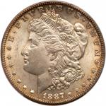 1887-S Morgan Dollar. PCGS MS62