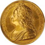 GREAT BRITAIN. George II Coronation Gold Medal, 1727. London Mint. PCGS SPECIMEN-63 Gold Shield.