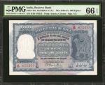 1949-57年印度储备银行100卢比。 INDIA. Reserve Bank of India. 100 Rupees, ND (1949-57). P-43a. PMG Gem Uncircul