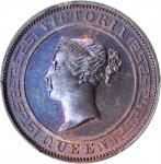 CEYLON. Cent, 1900. London Mint. Victoria. PCGS PROOF-64 Brown Gold Shield.