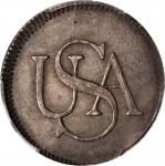 Undated (1860s) Bar Copper. Bolen Copy. Musante JAB-2, W-14220. Silver. MS-62 (PCGS).