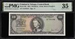 TRINIDAD & TOBAGO. Central Bank of Trinidad and Tobago. 10 Dollars, 1964. P-28a. PMG Choice Very Fin