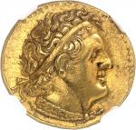 GRÈCE ANTIQUE Royaume lagide, Ptolémée II (283-246 av. J.-C.). Pentadrachme Or ou trichryson (triple