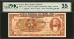 COSTA RICA. Banco Central de Costa Rica. 5 Colones, 1950. P-215a. PMG Choice Very Fine 35.