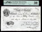 Bank of England, Kenneth Oswald Peppiatt, £50, London, 18 May 1938, serial number 63N 62557, black a