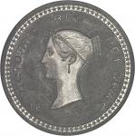 GRANDE-BRETAGNEVictoria (1837-1901). Essai de la couronne (crown) par Bonomi, en métal blanc, tranch
