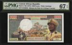 CENTRAL AFRICAN REPUBLIC. Banque Des Etats De LAfrique Centrale. 1000 Francs, ND (1974). P-2. PMG Su