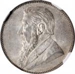 SOUTH AFRICA. Shilling, 1897. Pretoria Mint. NGC MS-63.