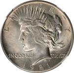 1921 Peace Silver Dollar. High Relief. MS-65 (NGC).