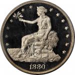 1880 Trade Dollar. Proof-65 Deep Cameo (PCGS). CAC.