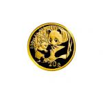 2005年中国人民银行发行熊猫金币一套五枚