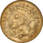 1888 Three-Dollar Gold Piece. Mint State-66+ (PCGS).