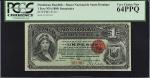 DOMINICAN REPUBLIC. Lot of (2). EL Banco Nacional de Santo Domingo. 1 Peso, ND (1889). P-S131r. Cons