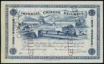 CHINA--EMPIRE. Imperial Chinese Railways. $1, 1.2.1899. P-A59r.