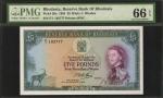 RHODESIA. Reserve Bank of Rhodesia. 5 Pounds, 1964. P-26a. PMG Gem Uncirculated 66 EPQ.