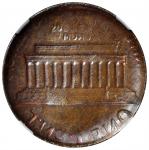 Undated Lincoln Cent. Memorial Reverse--Obverse Brockage--MS-64 BN (NGC).
