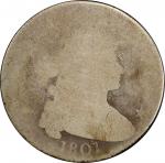 1801 Draped Bust Silver Dollar. BB-Unattributable. Poor-1 (PCGS). CAC.