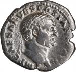 VESPASIAN, A.D. 69-79. AR Denarius (2.53 gms), Rome Mint, ca. A.D. 69-70. VERY FINE, tooled.