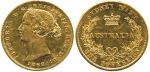 Coins of AUSTRALIA, Victoria: Gold Sovereign, 1862 (KM 4). Extremely fine.   Estimate: US$650-850