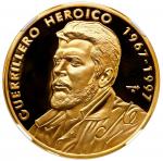 CUBA, Havana mint, gold proof 100 pesos (1 oz), 1997, 30th Anniversary of the Death of Che Guevara, 