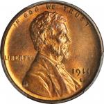 1911-S Lincoln Cent. MS-66 RD (PCGS).