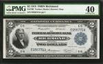 Fr. 760. 1918 $2 Federal Reserve Bank Note. Richmond. PMG Extremely Fine 40.