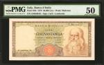 ITALY. Banca dItalia. 50,000 Lire, 1970. P-99b. PMG About Uncirculated 50.