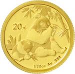 2007年熊猫纪念金币1/20盎司 完未流通