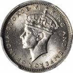 1941-KN年香港伍仙 HONG KONG. 5 Cents, 1941-KN. Kings Norton Mint. PCGS Genuine--Scratch, Unc Details Gold