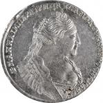 RUSSIA. Ruble, 1734. Kadashevsky (Moscow) Mint. Anna. NGC MS-61.