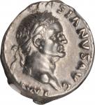VESPASIAN, A.D. 69-79. AR Denarius (3.50 gms), Rome Mint, A.D. 70. NGC Ch EF, Strike: 4/5 Surface: 4