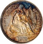 1872 Liberty Seated Half Dime. V-6, FS-101, Breen-3132. Doubled Die Obverse. AU-50 (ANACS). OH.