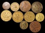 New York. Lot of (10) Early American, Merchant and Trade Tokens.