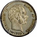 DENMARK. 10 Ore, 1903-VBP. Copenhagen Mint. PCGS MS-66 Gold Shield.