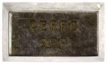 PERU: AR ingot (155.81g), well made vintage silver bar stamped CERRO / 999 on the face // CAMUSSO PE
