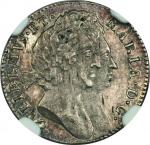 Great Britain. 1692. Silver. NGC MS63. AU. 3Pence. William and Mary Silver 3 Pence