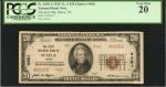 Itasca, Texas. $20  1929 Ty. 2. Fr. 1802-2. The First NB. Charter #4461. PCGS Currency Very Fine 20.