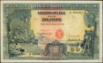 PORTUGAL. Banco de Portugal. 50 Mil Reis, 1910. P-110. Very Fine.